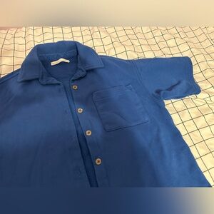 Blue Oak & Fort Short Sleeve Button Up